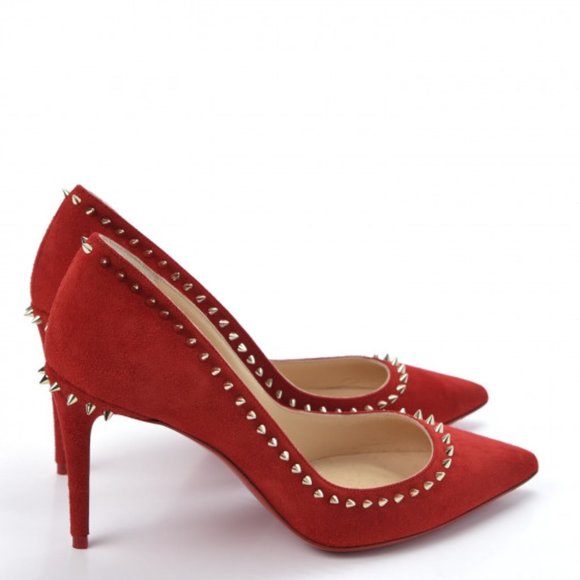 New CHRISTIAN LOUBOUTIN Anjalina Red Pump, 35 - Picture 3 of 7